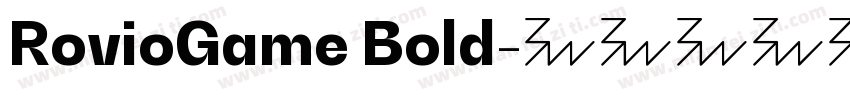 RovioGame Bold字体转换